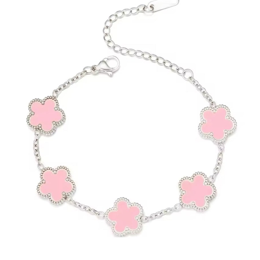 The Rosà Pink Blush Flower Bracelet