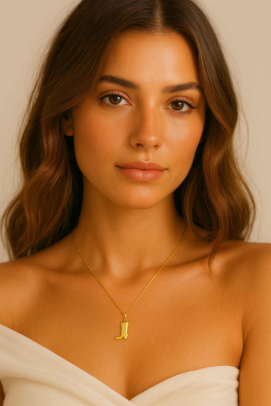 The Golden Rodeo Boot Necklace