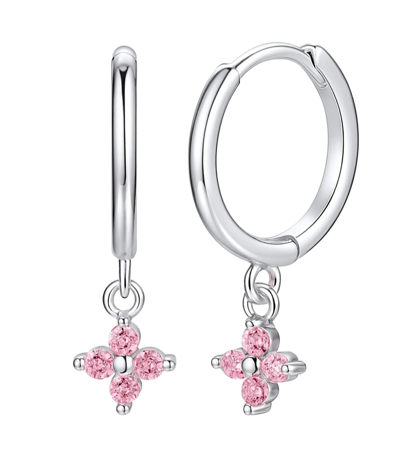 The Pink Dangle Flower Huggies