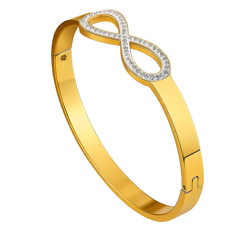 The Gold Bonded Forever Infinity Bangle