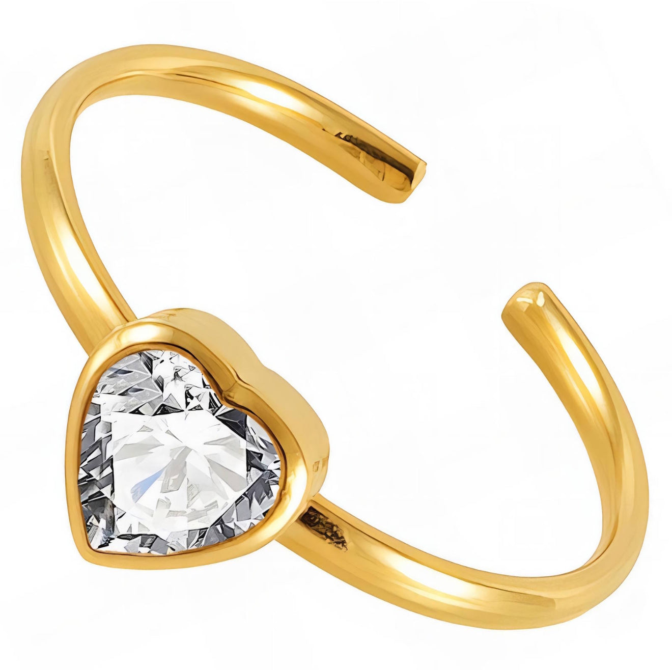 The Golden Crush Heart Ring