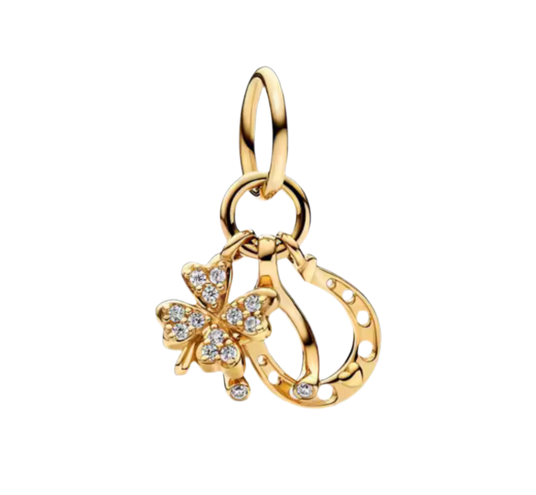 The Gold Lucky Clover Charm