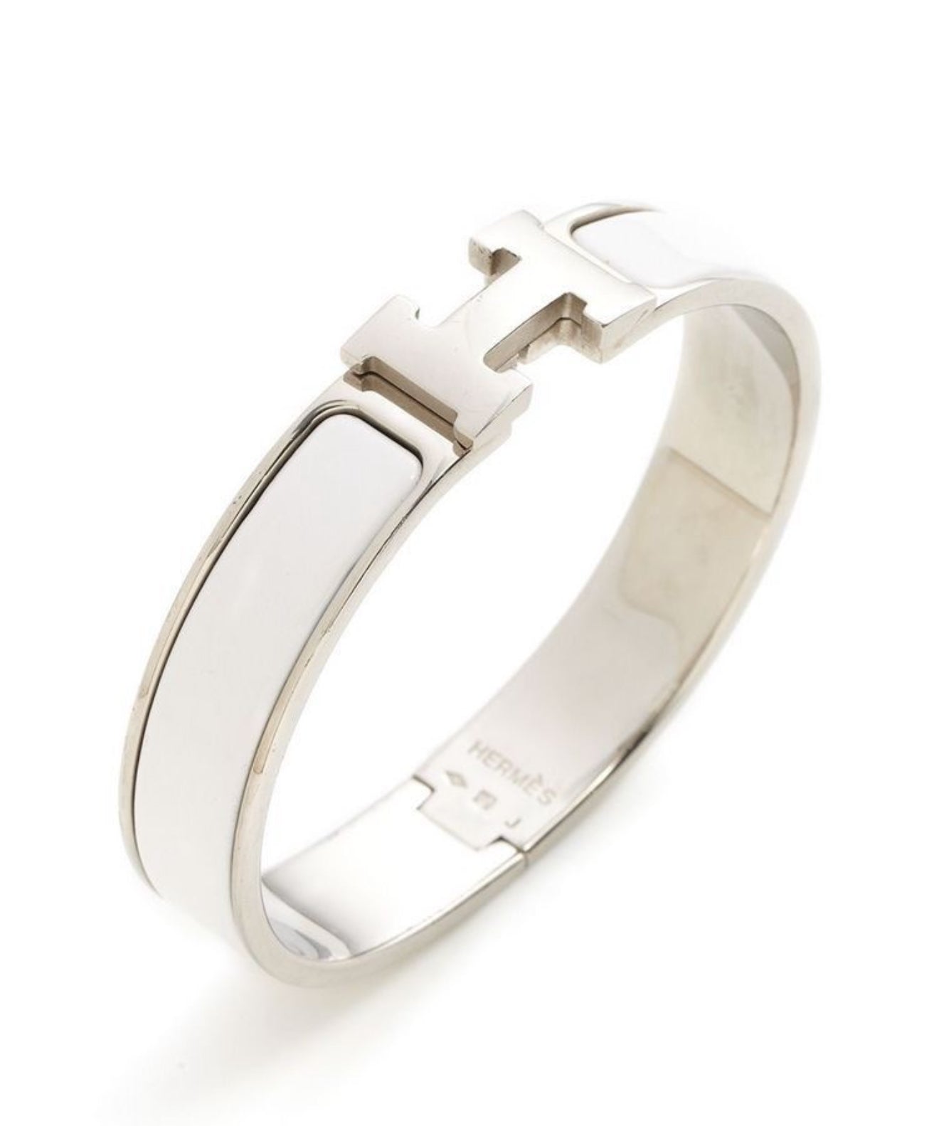 The Silver Snow White H Bangle