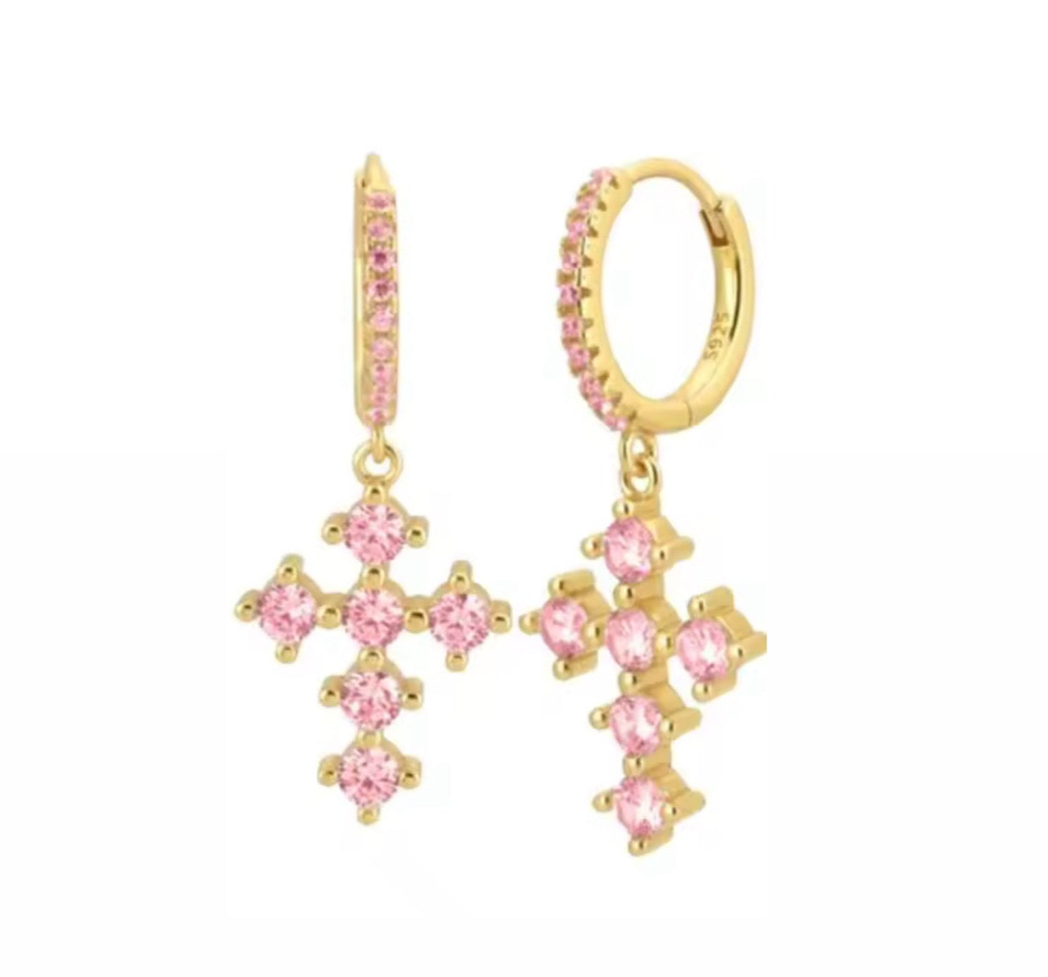 The Gold Sparkling Heavenly Cross Huggies