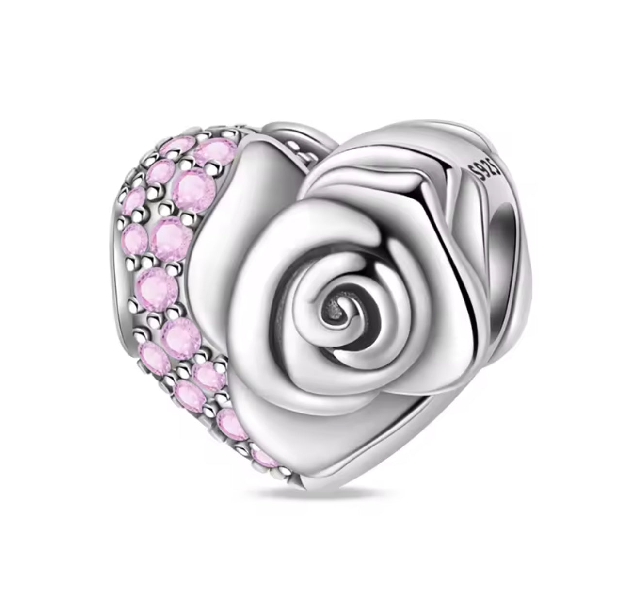 The Silver Rosette Bloom Charm