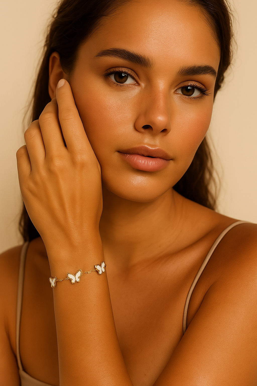 The Golden White Magical Butterfly Bracelet