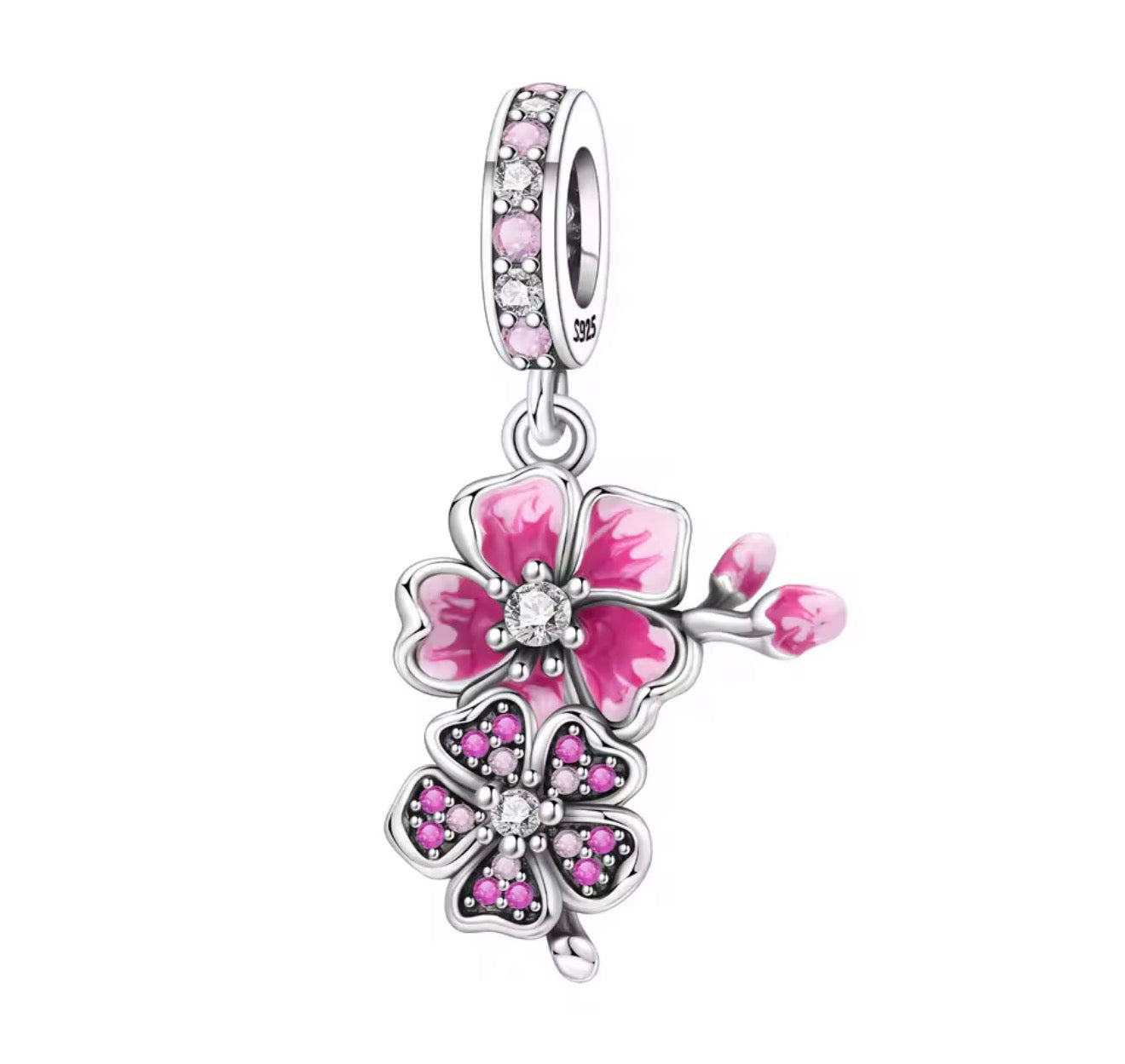 The Silver Hibiscus Summer Dream Blossom Charm
