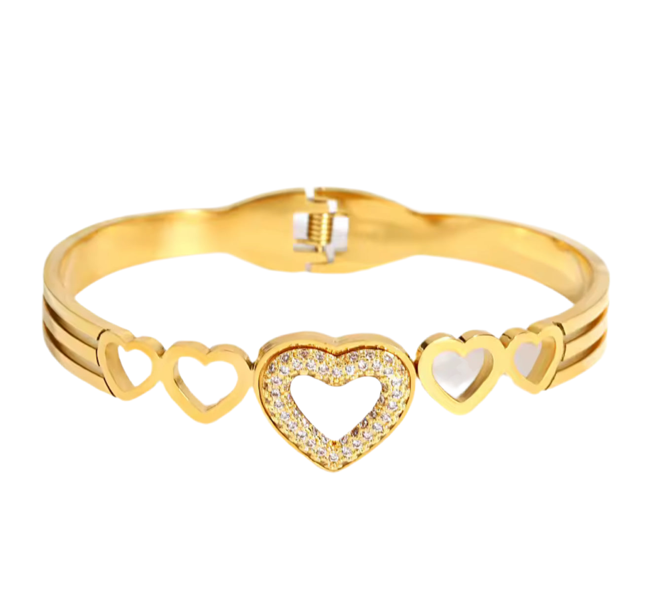 The Gold Sweetheart Love Bangle