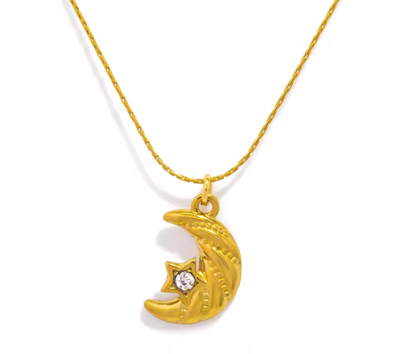 The Golden Moonlit Wish Necklace