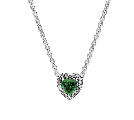 The Emerald Goddess Green Heart Necklace