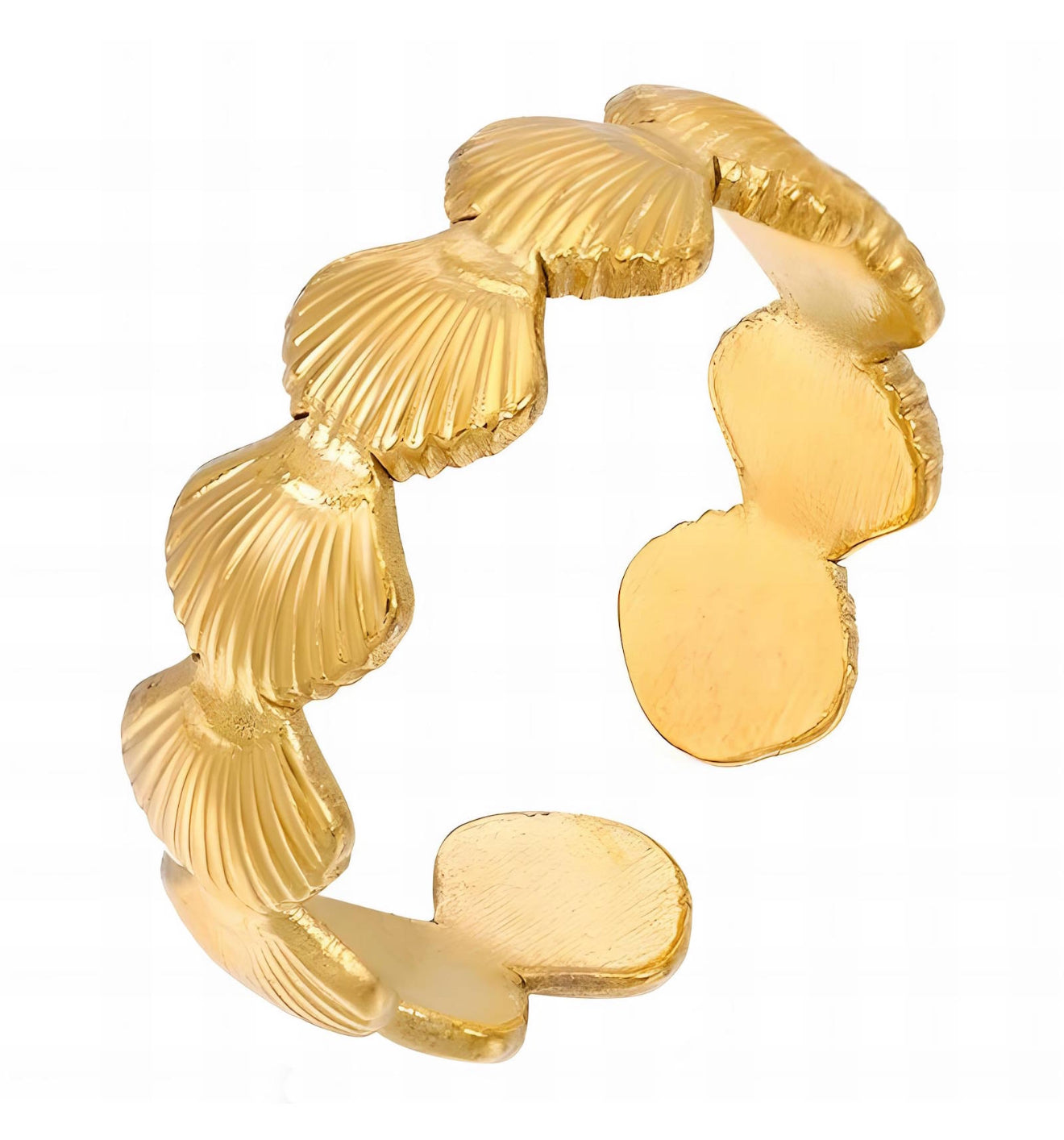 The Gold Beach Seashell Ring