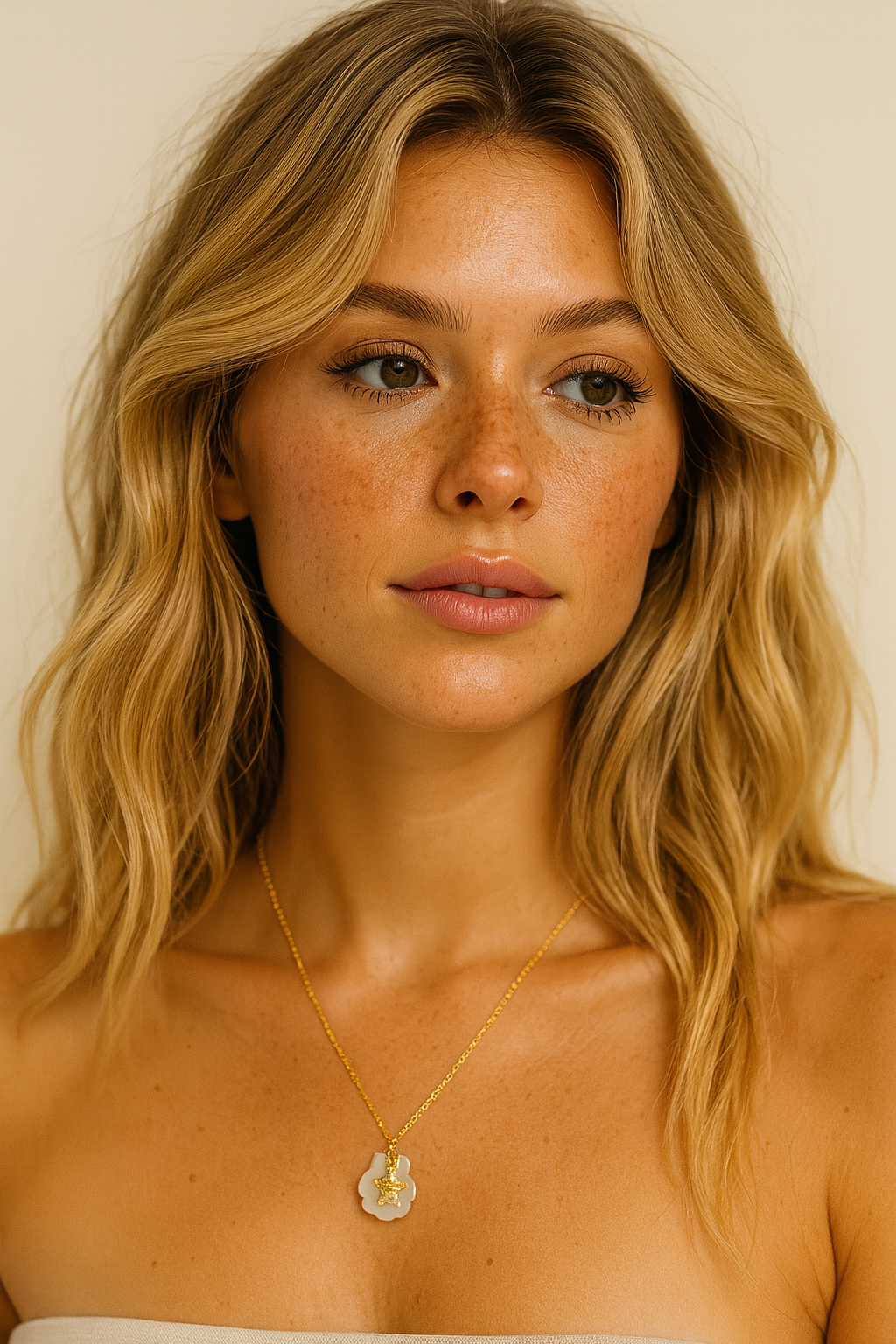 The Gold Luna Marina Turtle Necklace