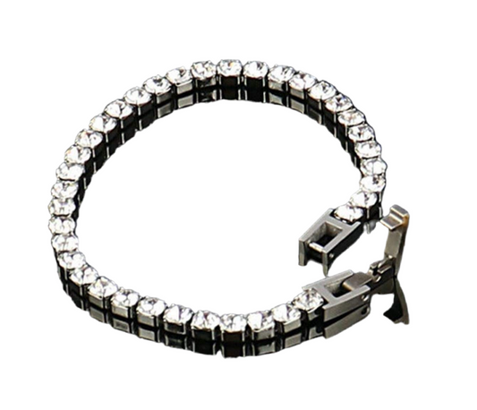 Luxury Sterling Silver Auric Tennis Bracelet