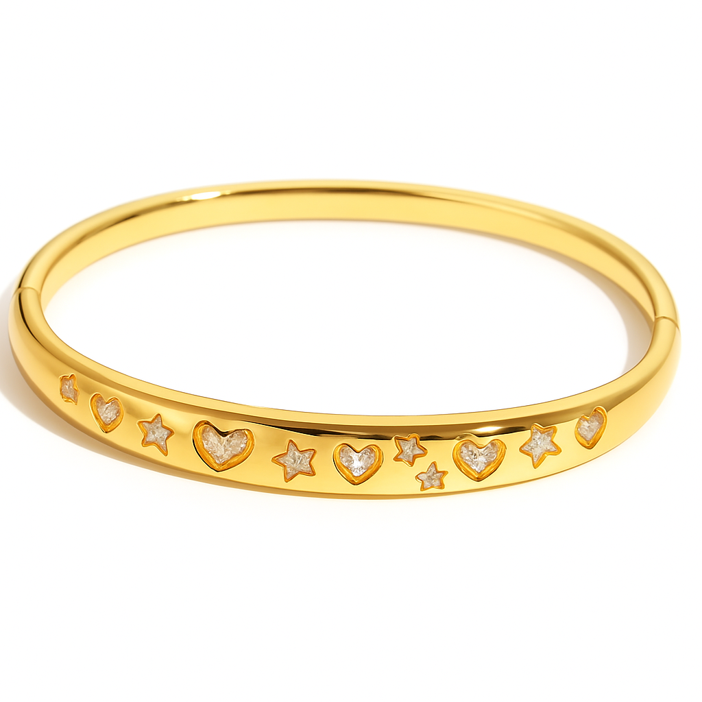 The Golden Love Is In The Air Bangle