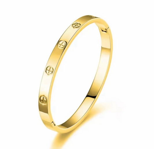 The 18k Gold Plaited Deluxe Bangle