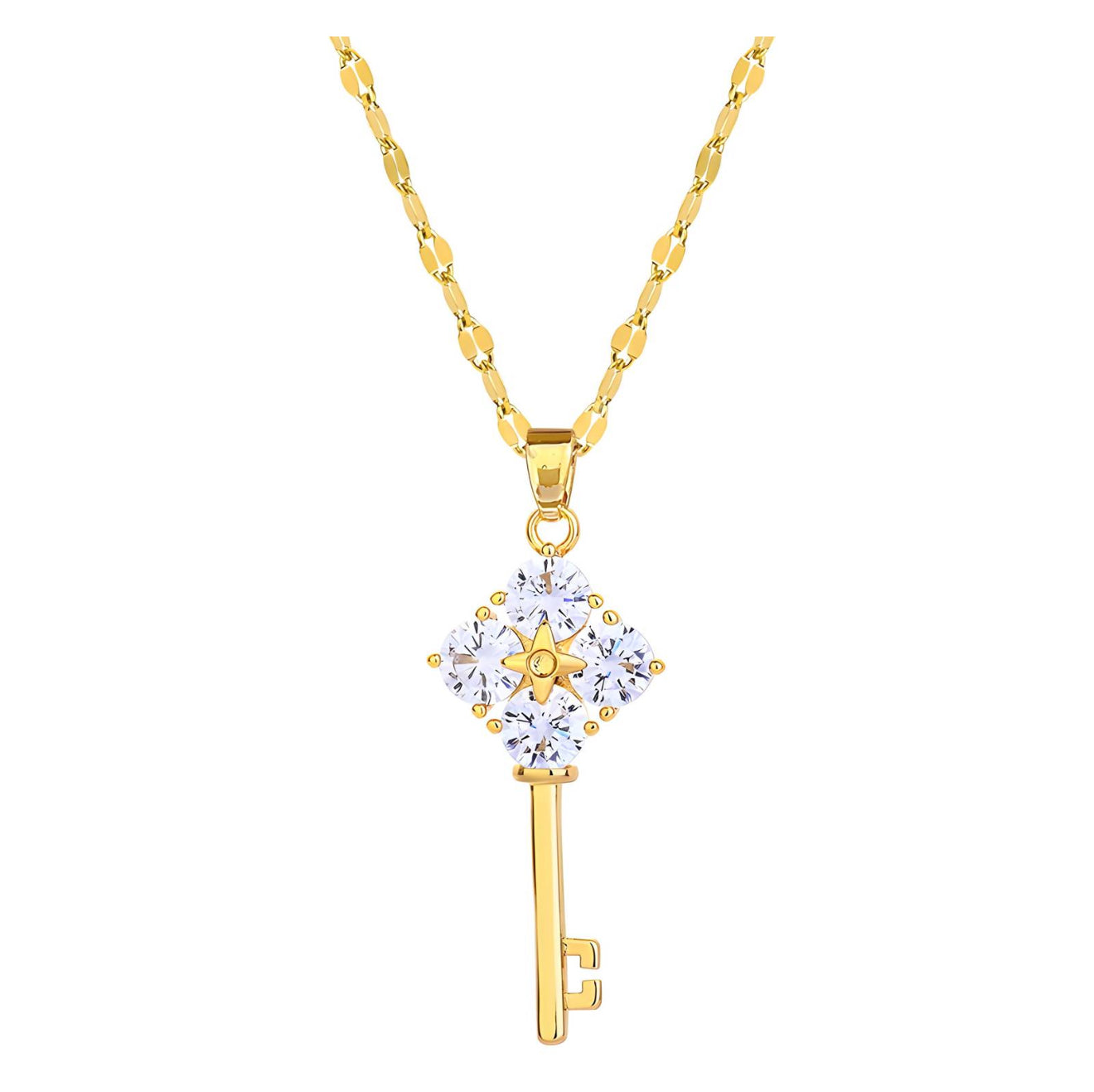 The Golden Key to My Heart Necklace