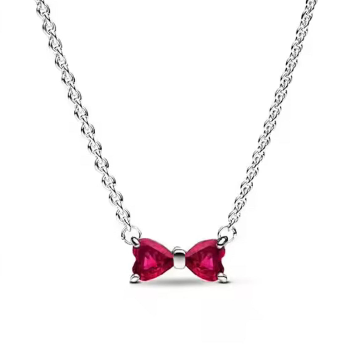 The Rosè Red Amour Bow Necklace