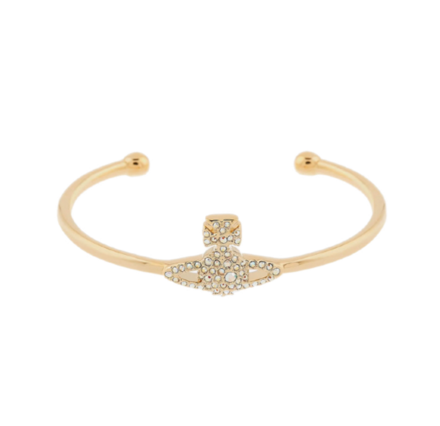 The Gold Saturn Luxe Gem Bangle