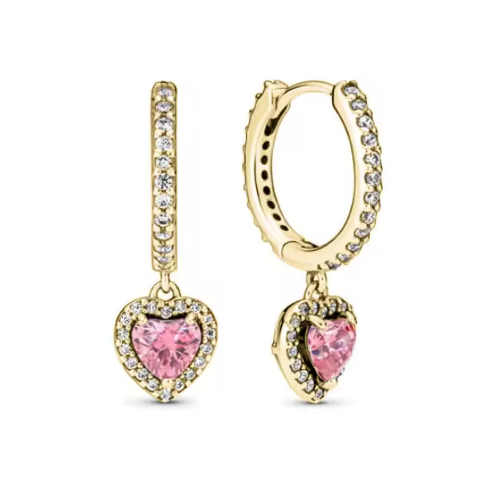 The Gold Blush Celestial Heart Huggies