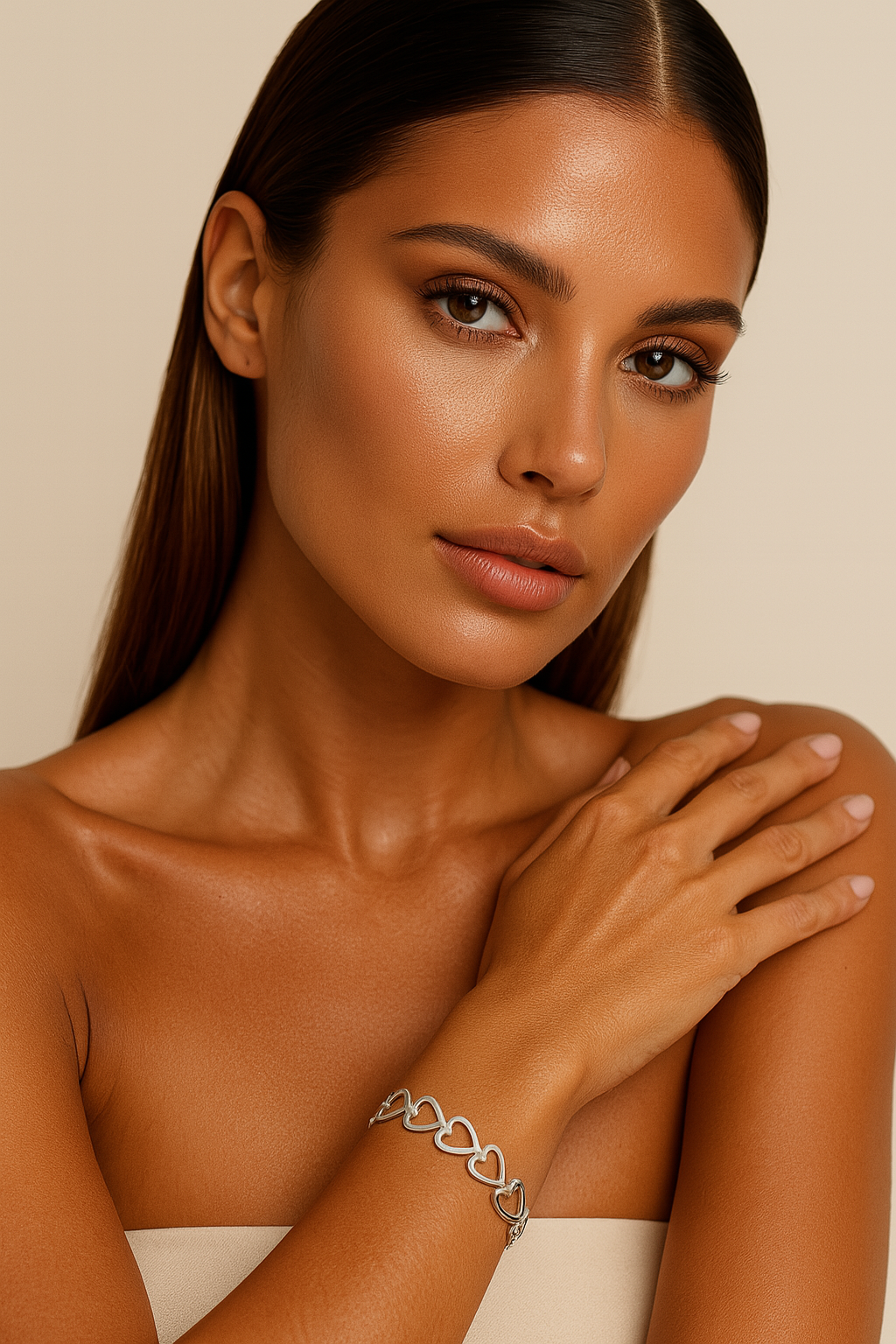 The Silver Adore You Bangle