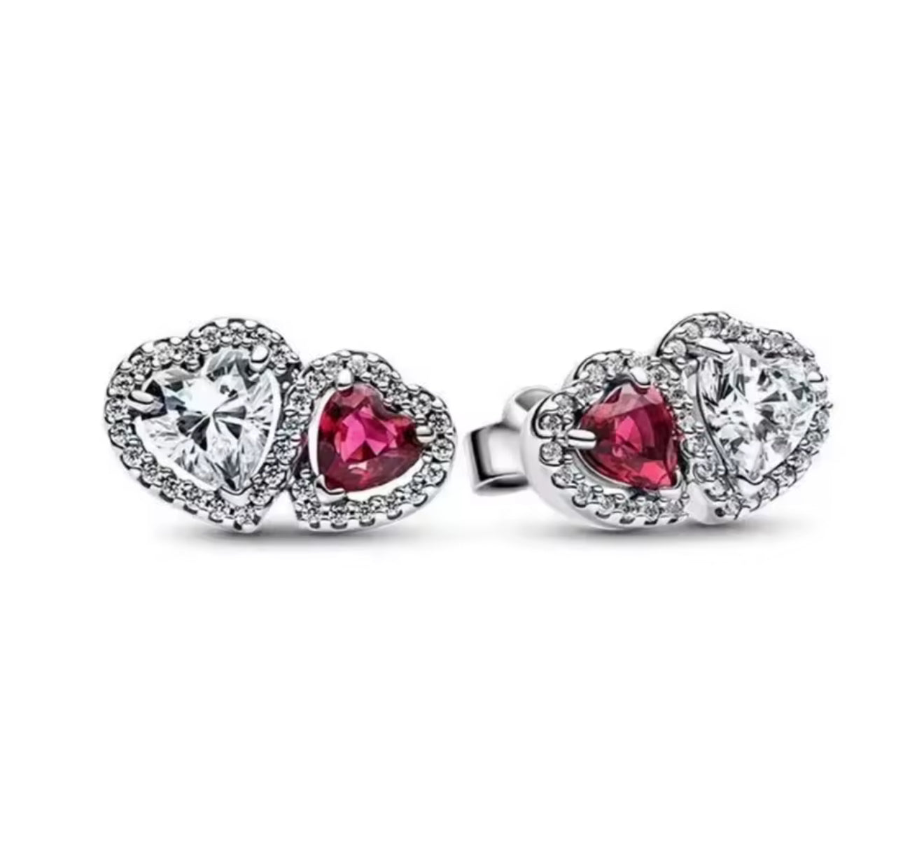 The Ruby Red Amoura Duo Earrings