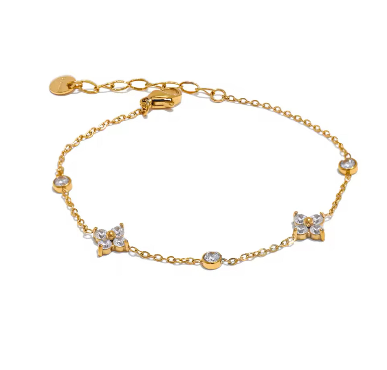 The 18k Gold Plaited Dainty Starry Bracelet