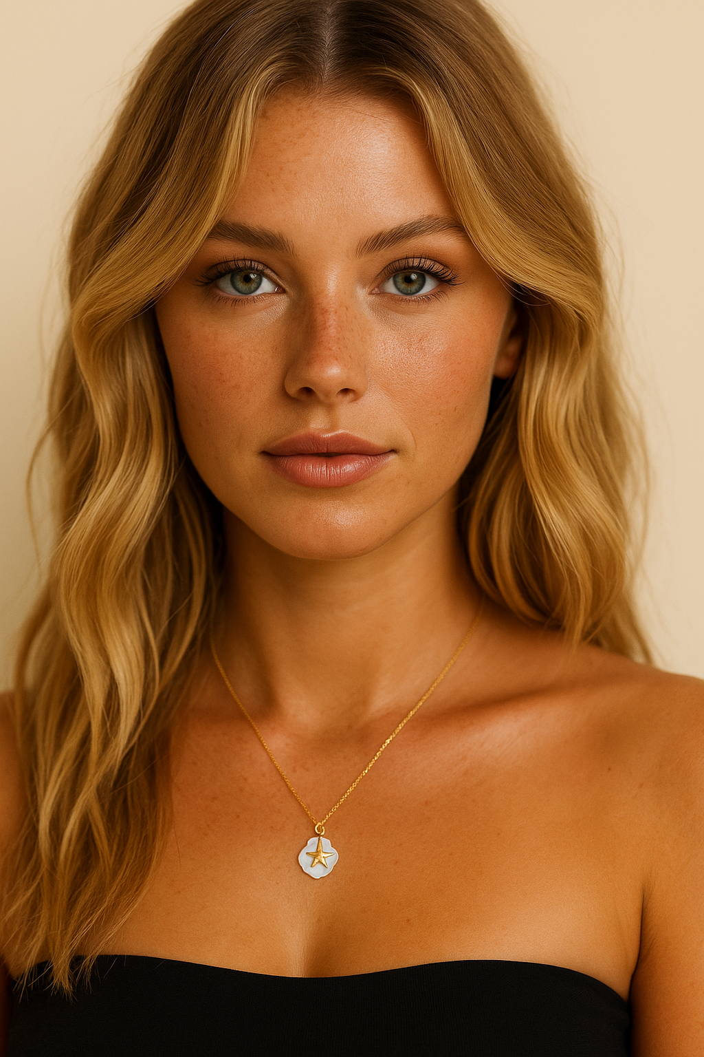 The Gold Gilded Starfish Necklace