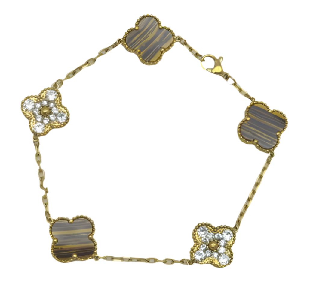 The Golden Autumn Brown Mirage Etoilè Arabia Flower Bracelet