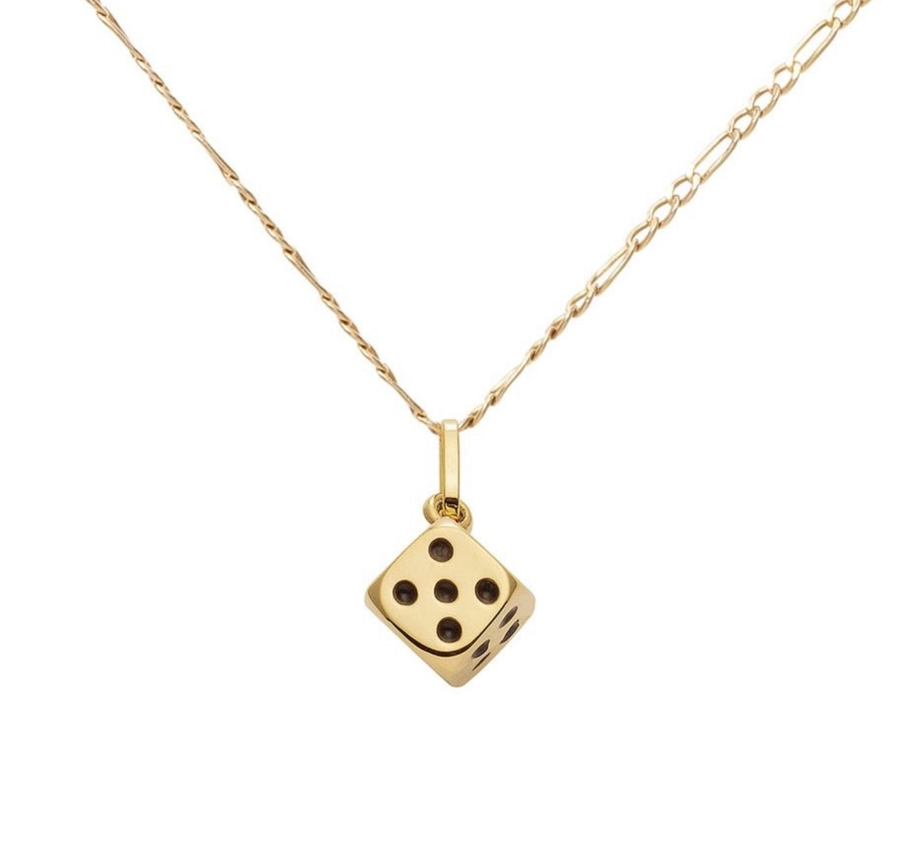 The Golden Vegas Fortuna Dice Necklace
