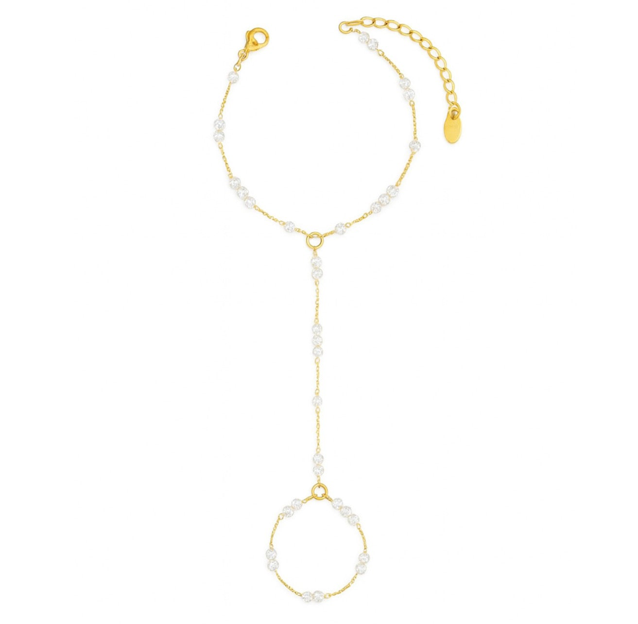 The Golden Luxury Miragé Fresh Pearl Hand Chain