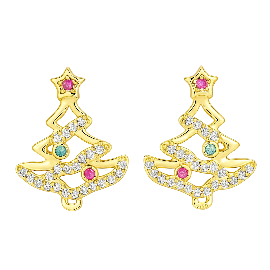 The Gold Enchanted Evergreen Earrings