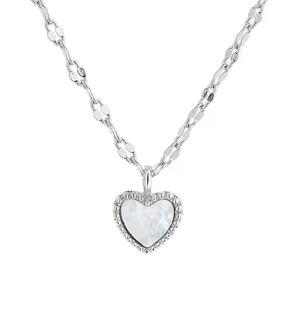 The Lumière Snow White Heart Necklace