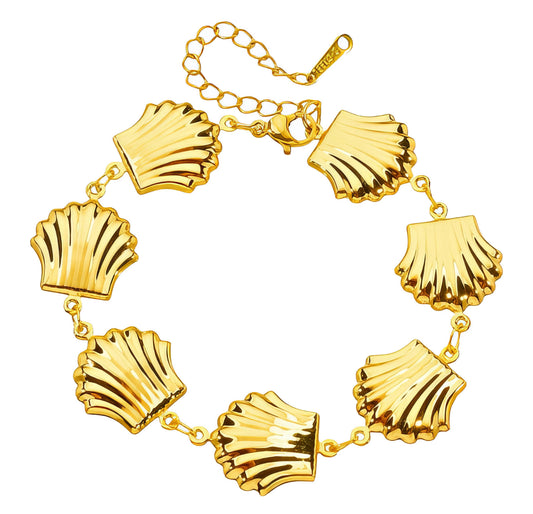 The Luxury Golden Seashell Strand Bracelet