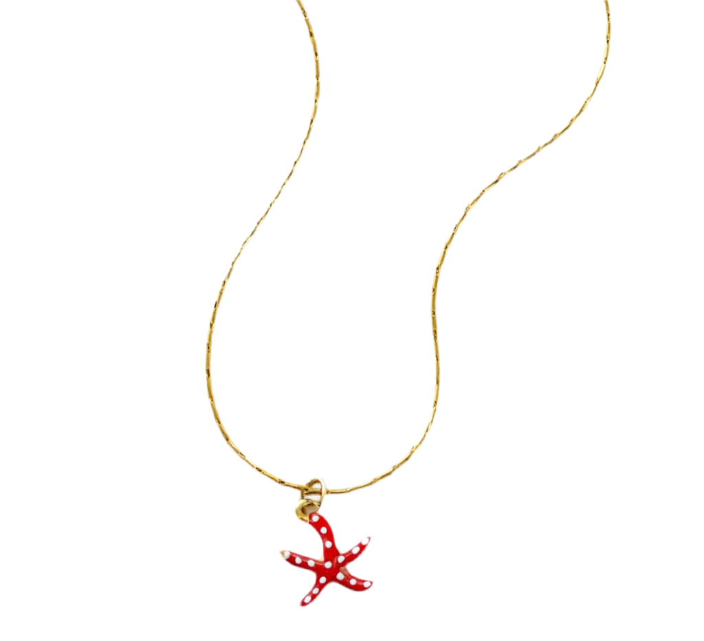 The Red Marine Starfish Necklace