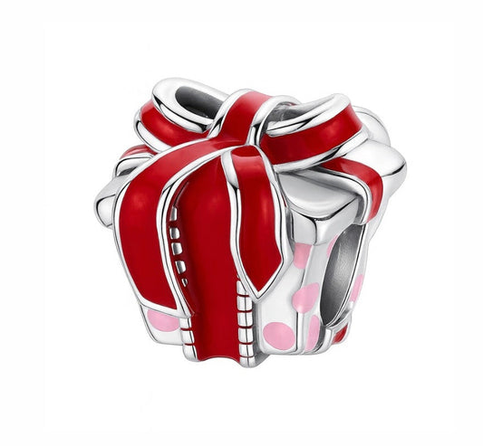 The Silver Red Santa’s Gift Charm