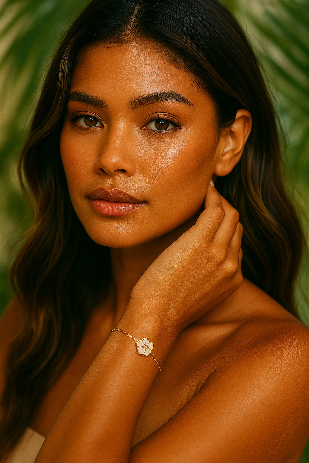 The Gold Hibiscus Étoile Luxe Bracelet