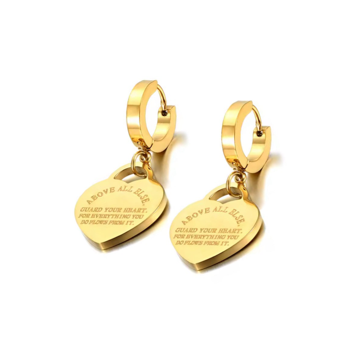 The Gold New York Empire Huggies Earrings