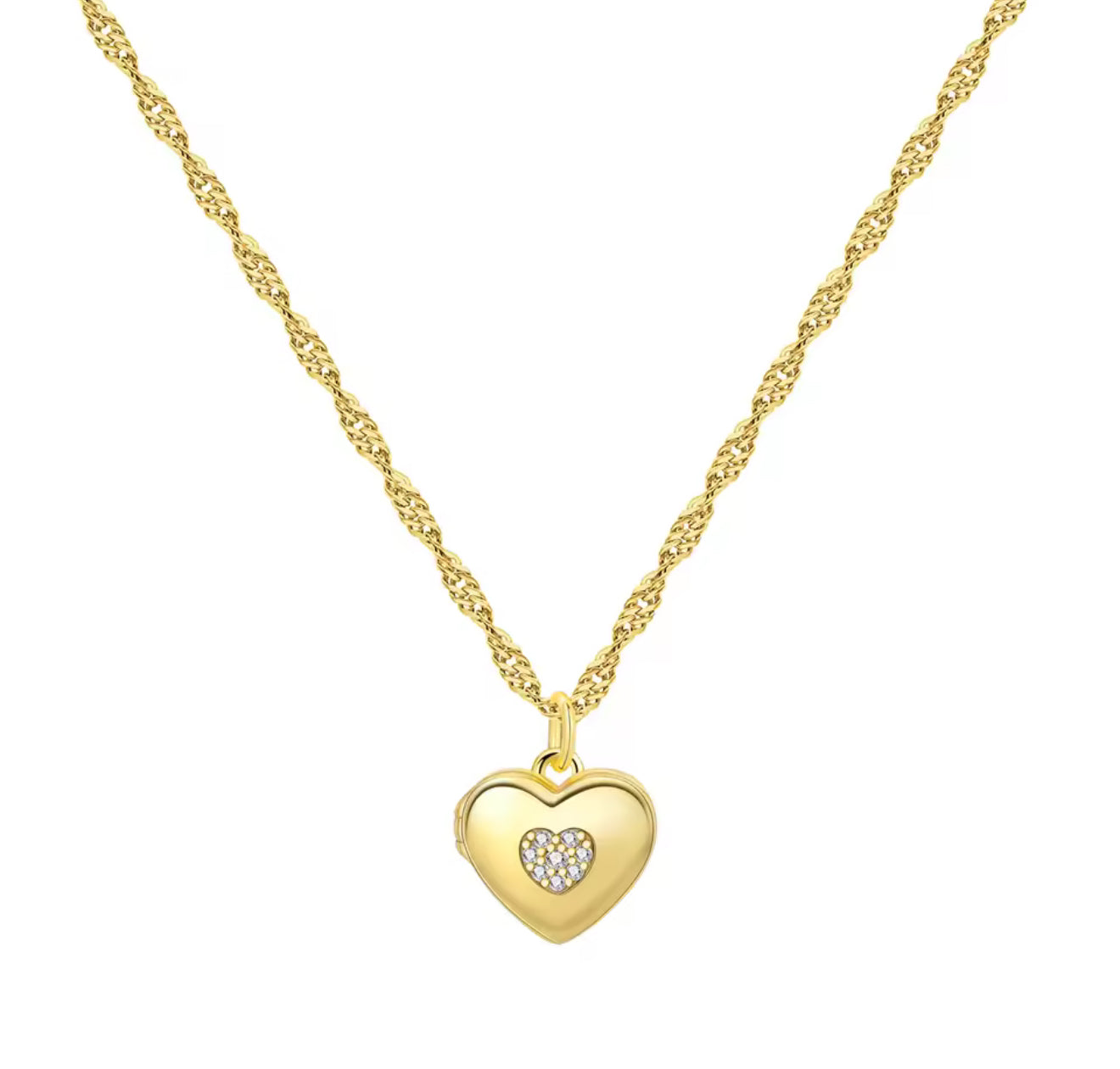The Gold Dainty Love Pendant Necklace