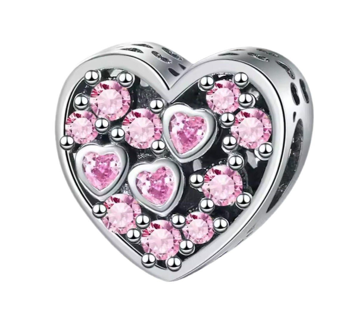 The Sparkling Beaming Heart Charm