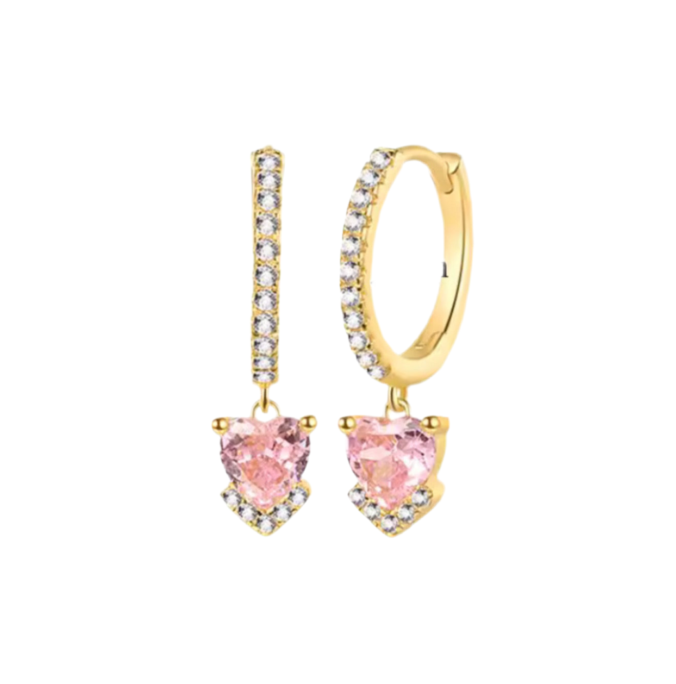 The Gold Dreamy Rapuzel Heart Huggies