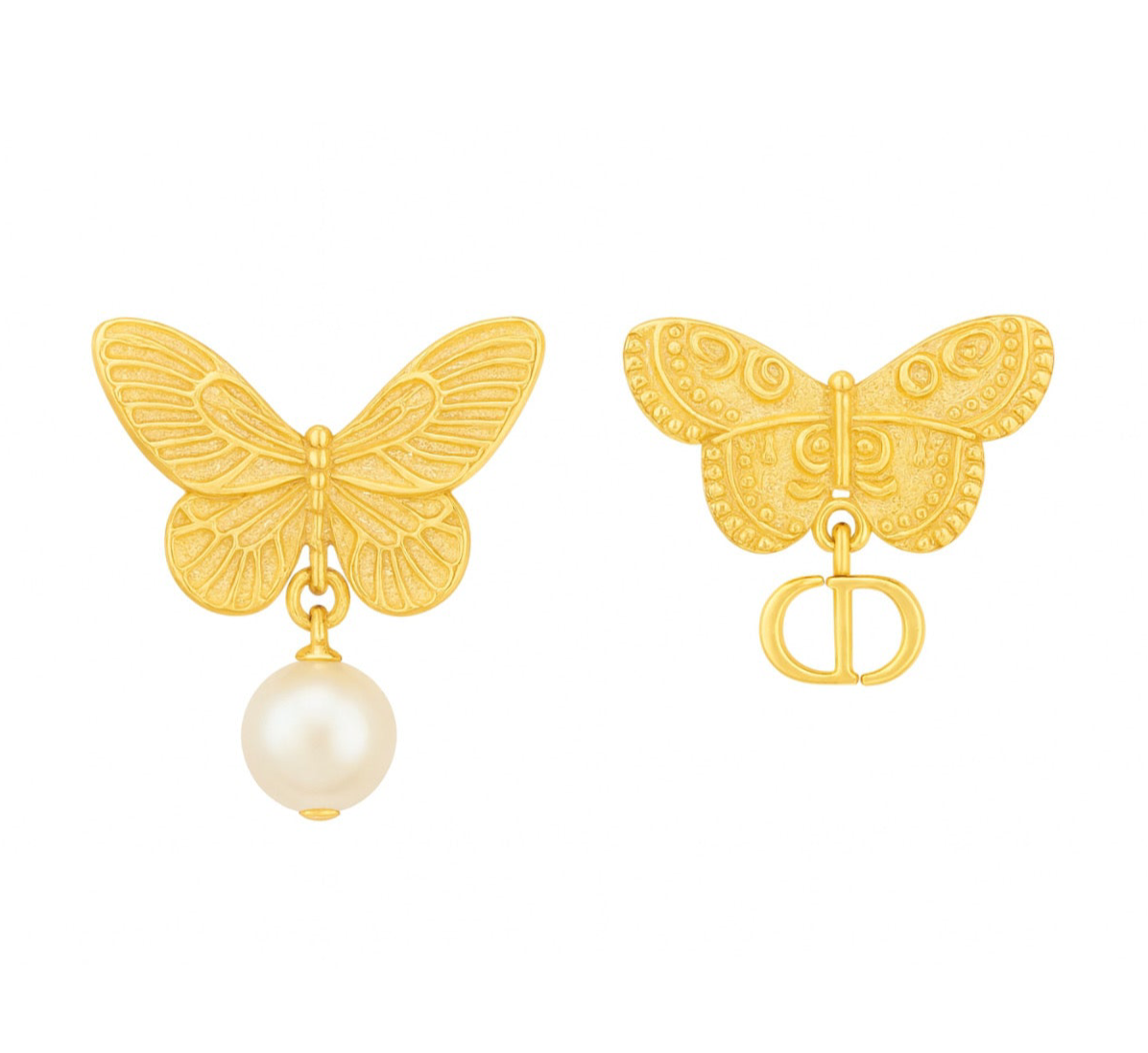 The Golden Aurelia Butterfly Wings Earrings