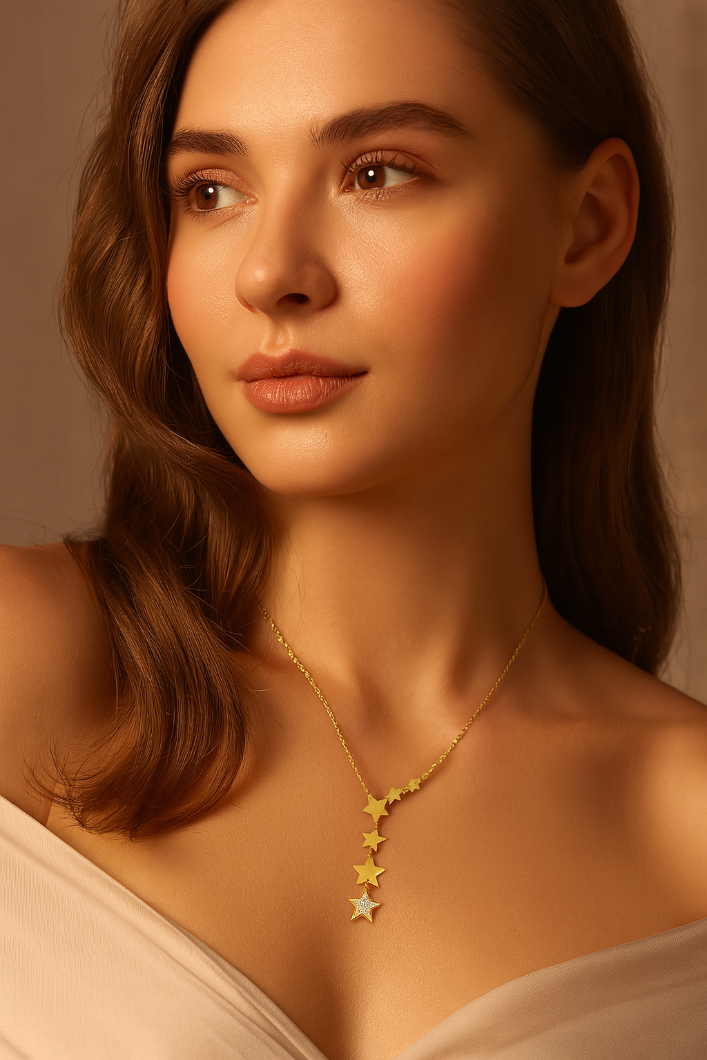 The Gold Starlit Path Necklace