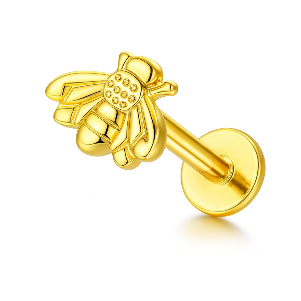 The Gold Luxury Queen Bee Helix Piercing