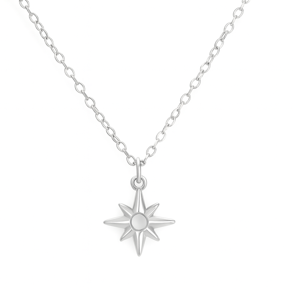 The Silver Winter Star Solace Necklace