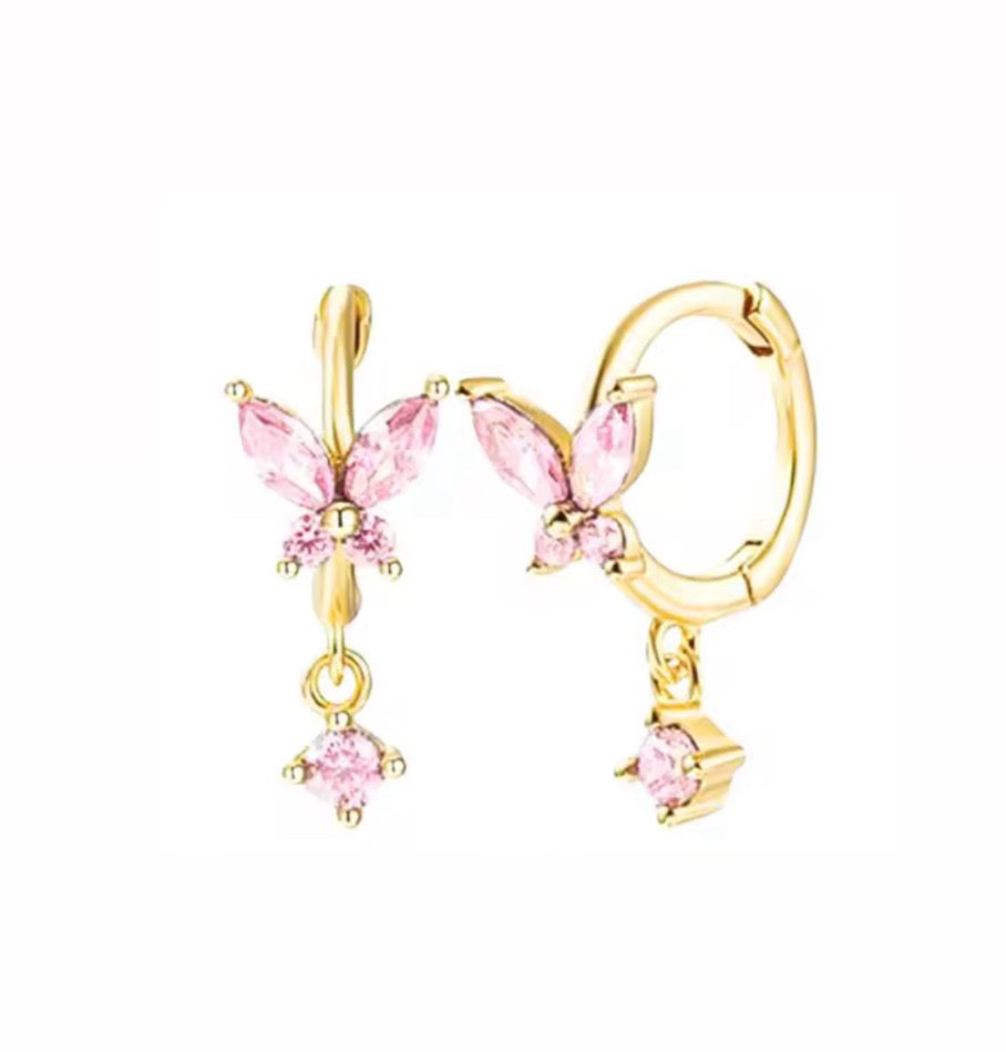 The Gold Fairy Flutter Dangle Huggies