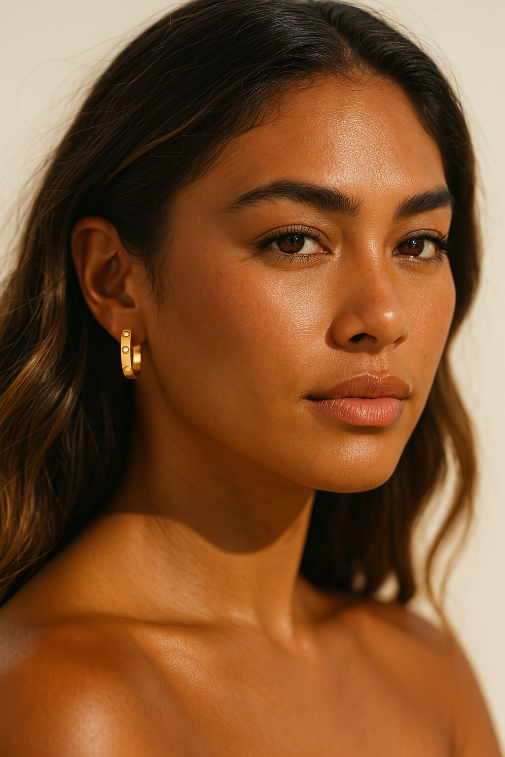 The Gilded Glow Hoop Earring