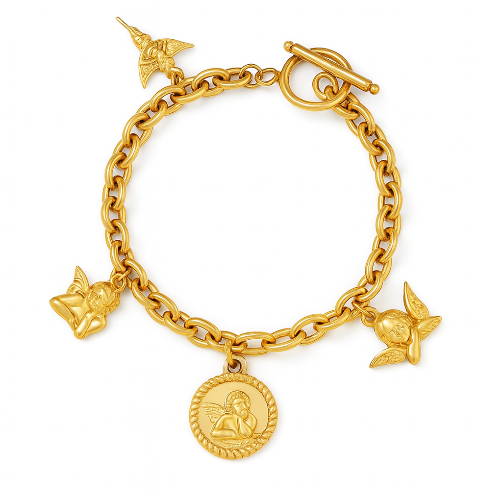 The Gold Seraphic Angel Whisper Bracelet