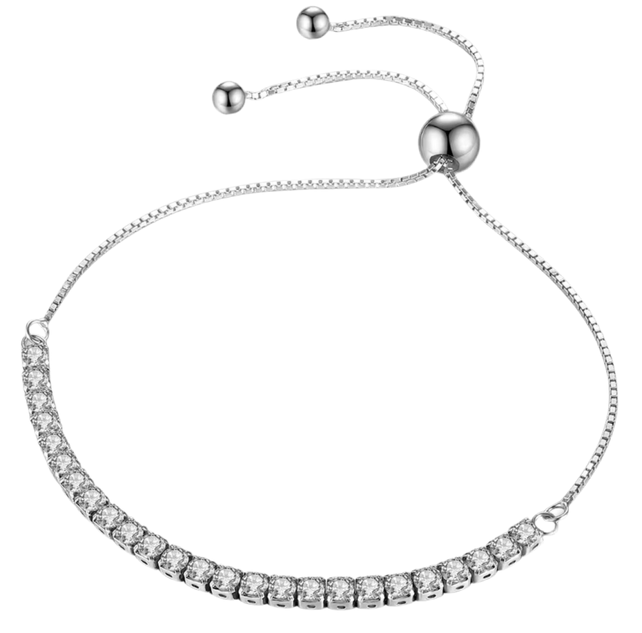 The Lustreline Adjustable Tennis Bracelet