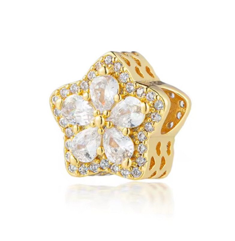 The Golden Hibiscus Charm