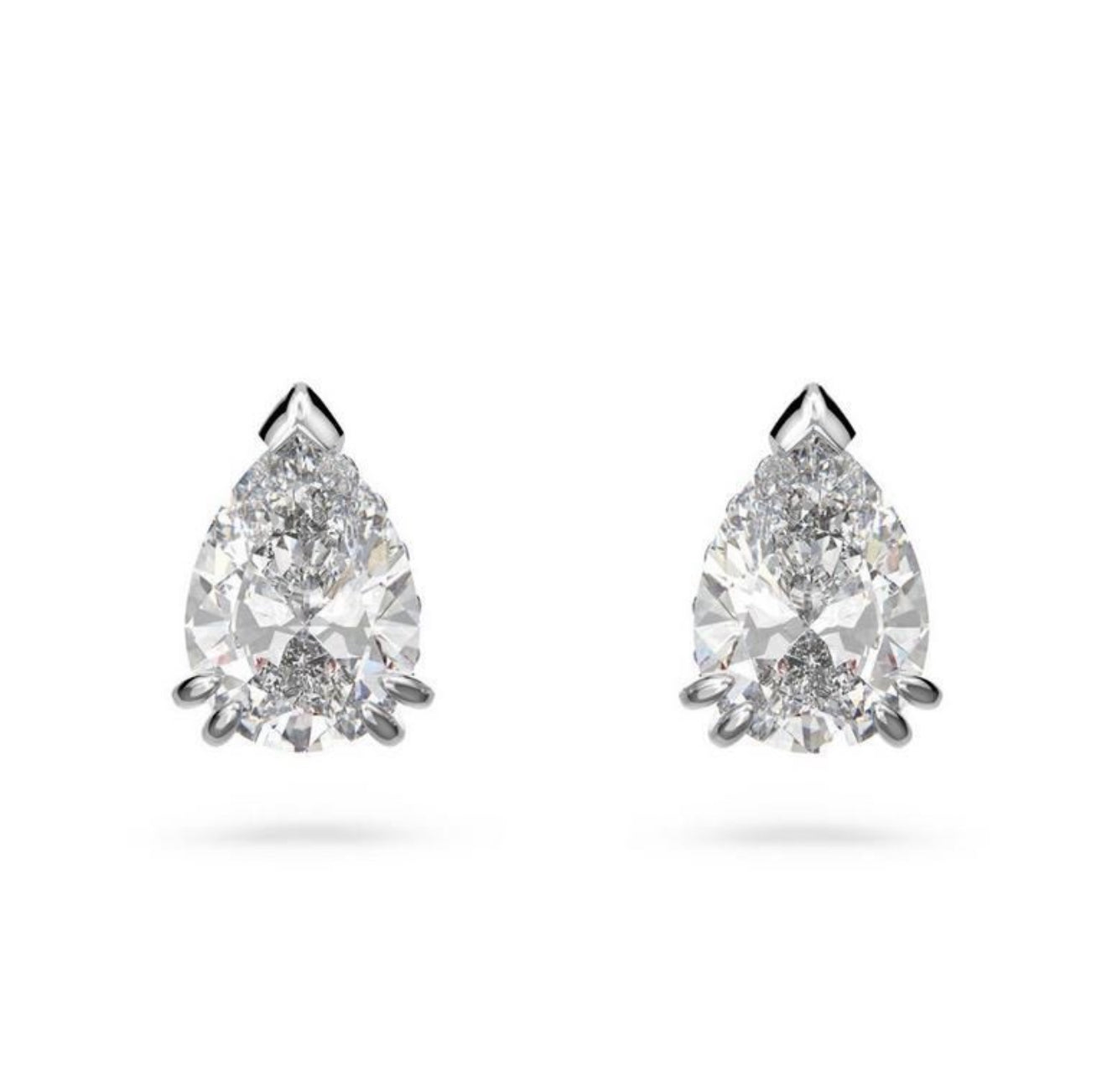 The Silver Eterna Teardrop Studs